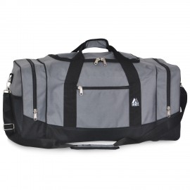 Everest Sporty Gear Bag, Large, Gray/Black with Logo  Everest Sporty Gear Bag, Large, Gray/Black with Logo