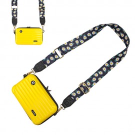 Mini Hard Shell Cosmetic Case w/Lanyard with Logo