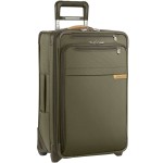 Briggs & Riley Baseline Domestic Carry-On Expandable Upright Bag (Olive) with Logo