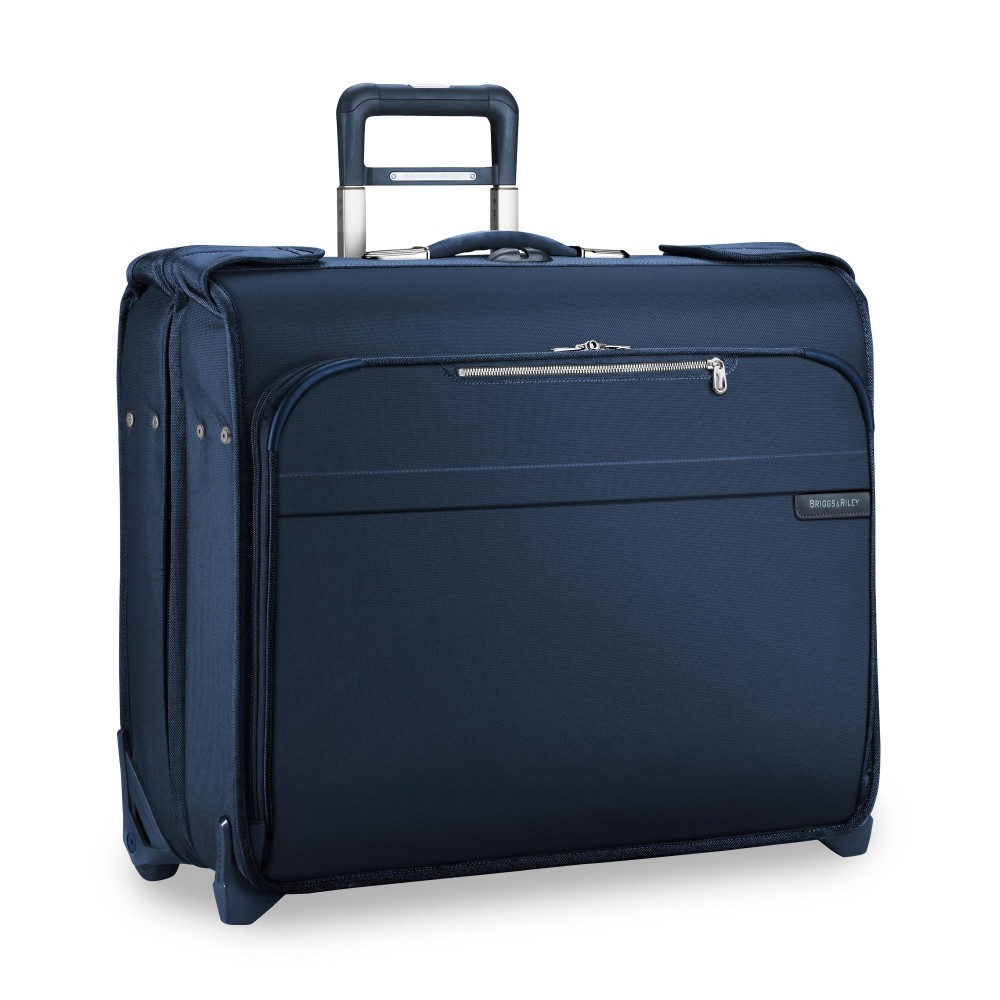 Briggs & Riley Baseline Deluxe Wheeled Garment Bag (Navy) with Logo Briggs & Riley Baseline Deluxe Wheeled Garment Bag (Navy) with Logo