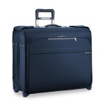 Briggs & Riley Baseline Deluxe Wheeled Garment Bag (Navy) with Logo