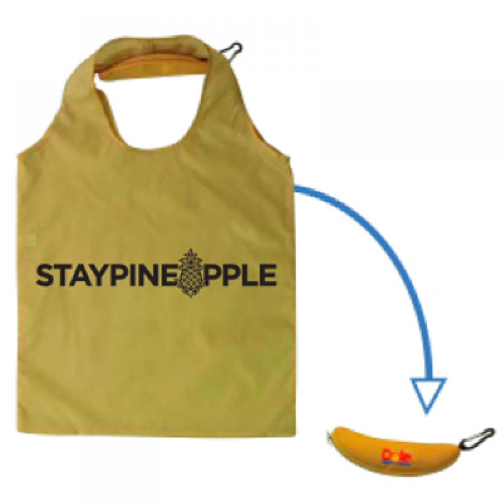 Promotional Banana Shape Foldable Nylon Tote