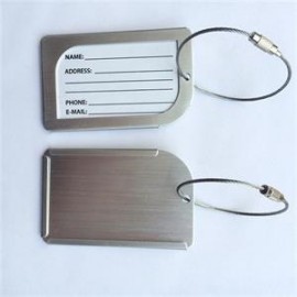 Metal Slider Luggage Tags with Logo