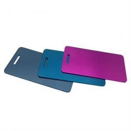 Brushed Metal Luggage Tags with Logo