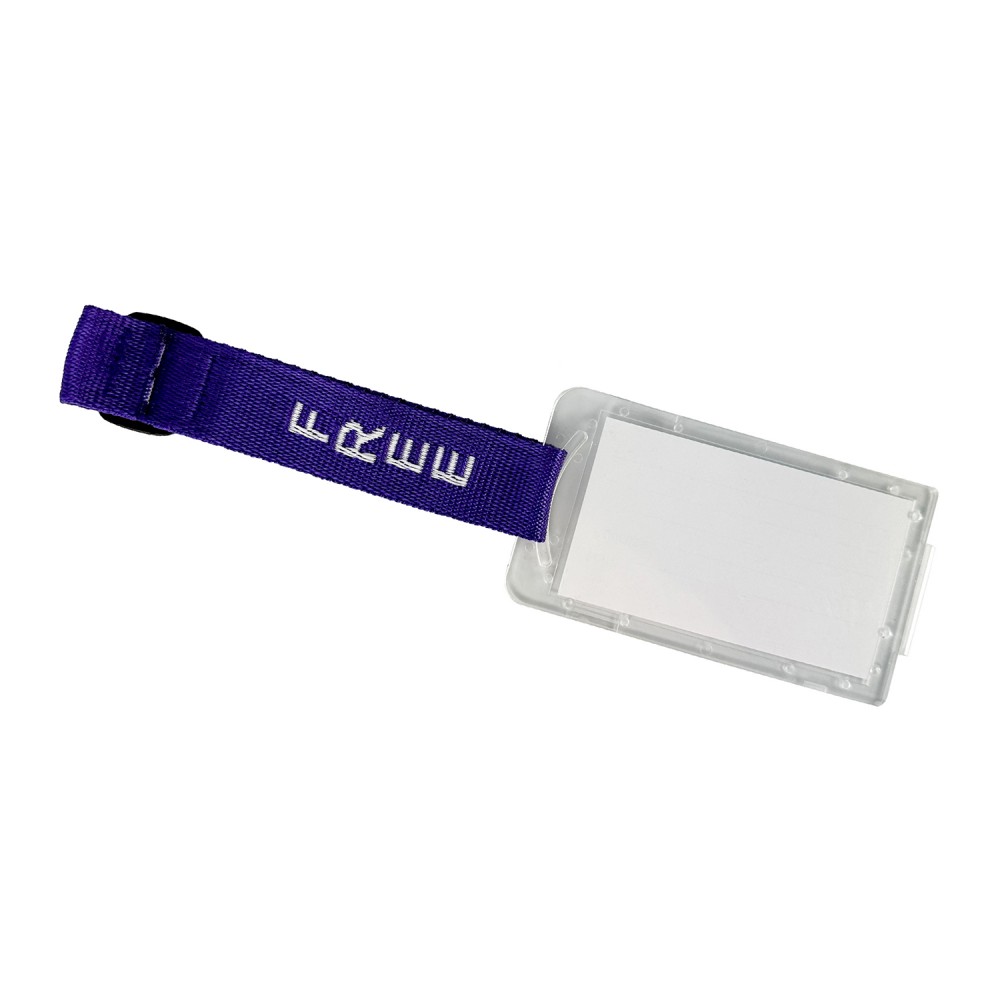 Logo Branded 1" Woven Luggage Tag - "Select" Weave