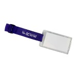 Logo Branded 1" Woven Luggage Tag - "Select" Weave