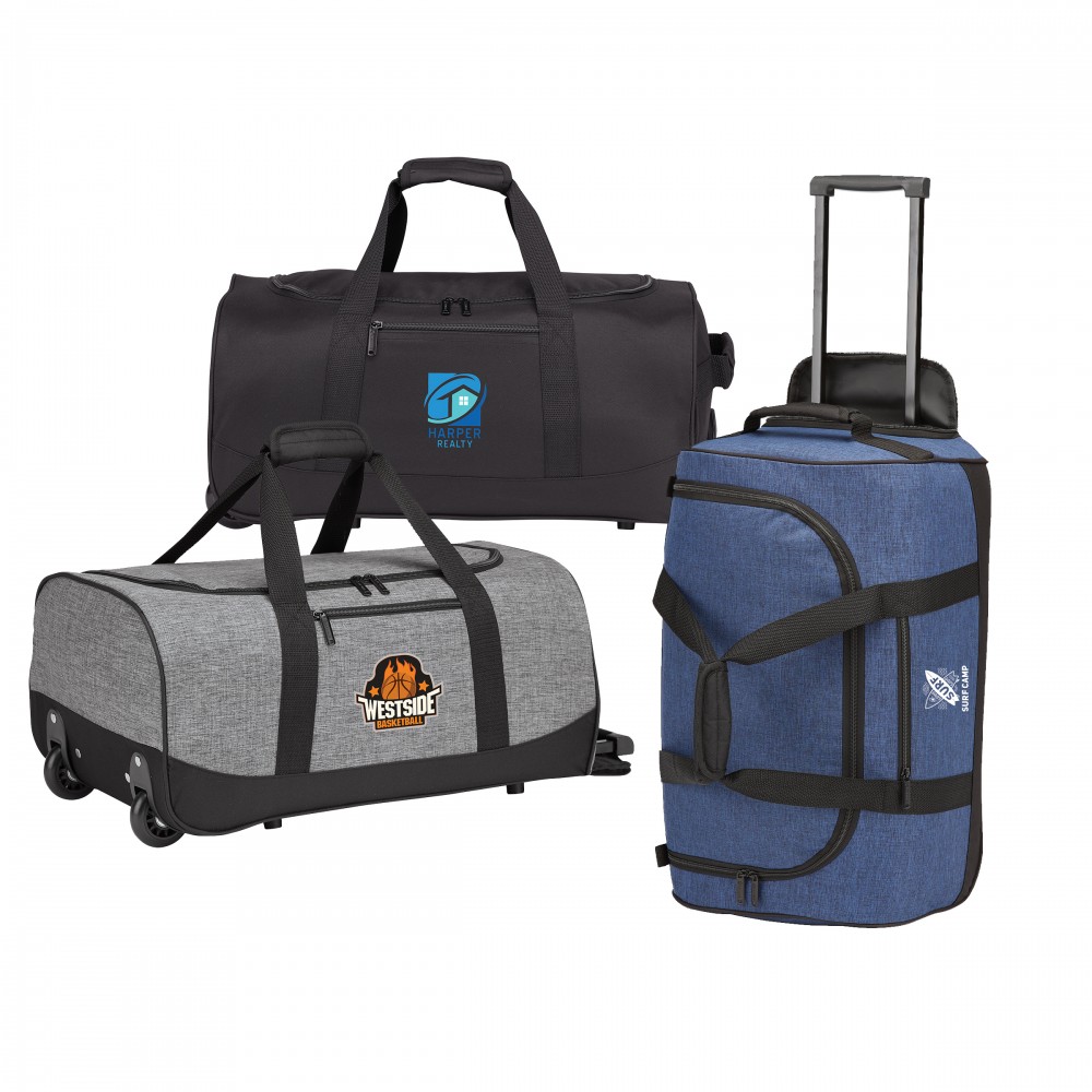 Promotional 22" Rolling Carry On Duffel Promotional 22" Rolling Carry On Duffel