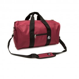 Logo Branded Everest Basic Gear Bag, Burgundy Red