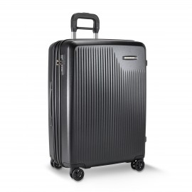 Briggs & Riley Sympatico Medium Expandable Spinner Bag (Black) with Logo  Briggs & Riley Sympatico Medium Expandable Spinner Bag (Black) with Logo
