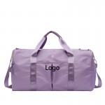 Logo Branded Training Adjustable Strap Dry Wet Separated Waterproof Outdoor Fitness Travel Nylon Handbag