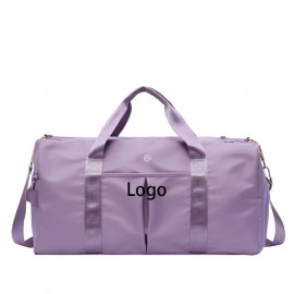 Logo Branded Training Adjustable Strap Dry Wet Separated Waterproof Outdoor Fitness Travel Nylon Handbag  Logo Branded Training Adjustable Strap Dry Wet Separated Waterproof Outdoor Fitness Travel Nylon Handbag