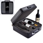 3 Bottles Carrier Wine Suitcase with Logo
