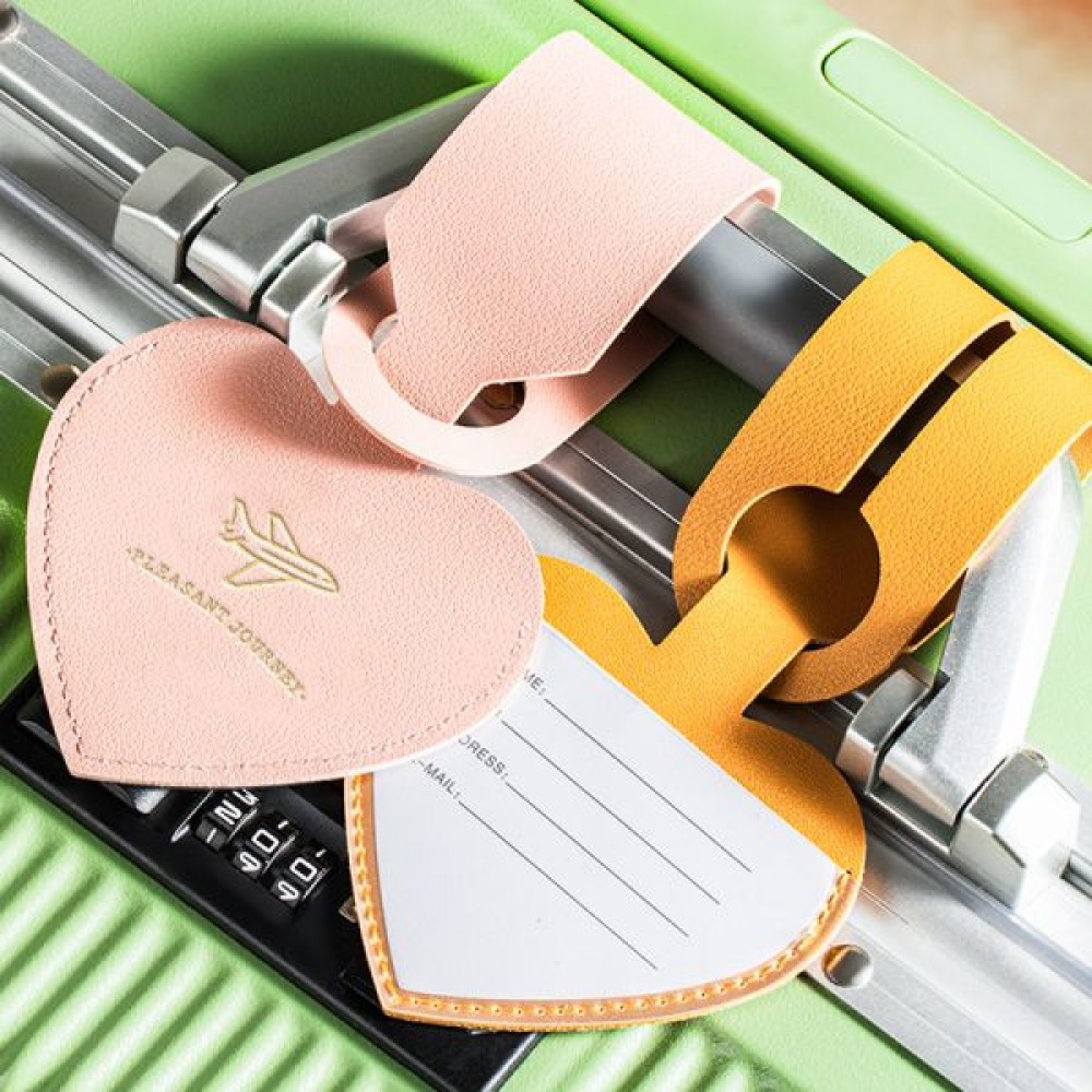 PU Leather Luggage Tag with Logo PU Leather Luggage Tag with Logo