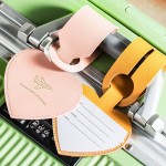 PU Leather Luggage Tag with Logo