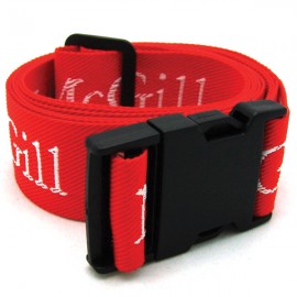 Coarse Weave Luggage Strap with Logo
