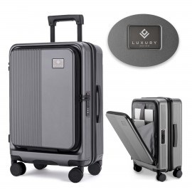 Personalized Premium Expandable Carry-On Luggage With Front Pocket