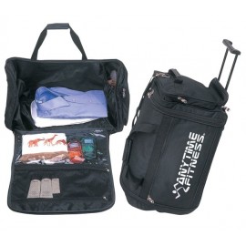 Personalized Large Wide Opening Rolling Duffel Bag  Personalized Large Wide Opening Rolling Duffel Bag
