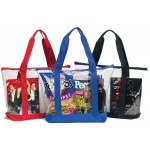 Personalized Clear Zipper Tote with Front Pocket
