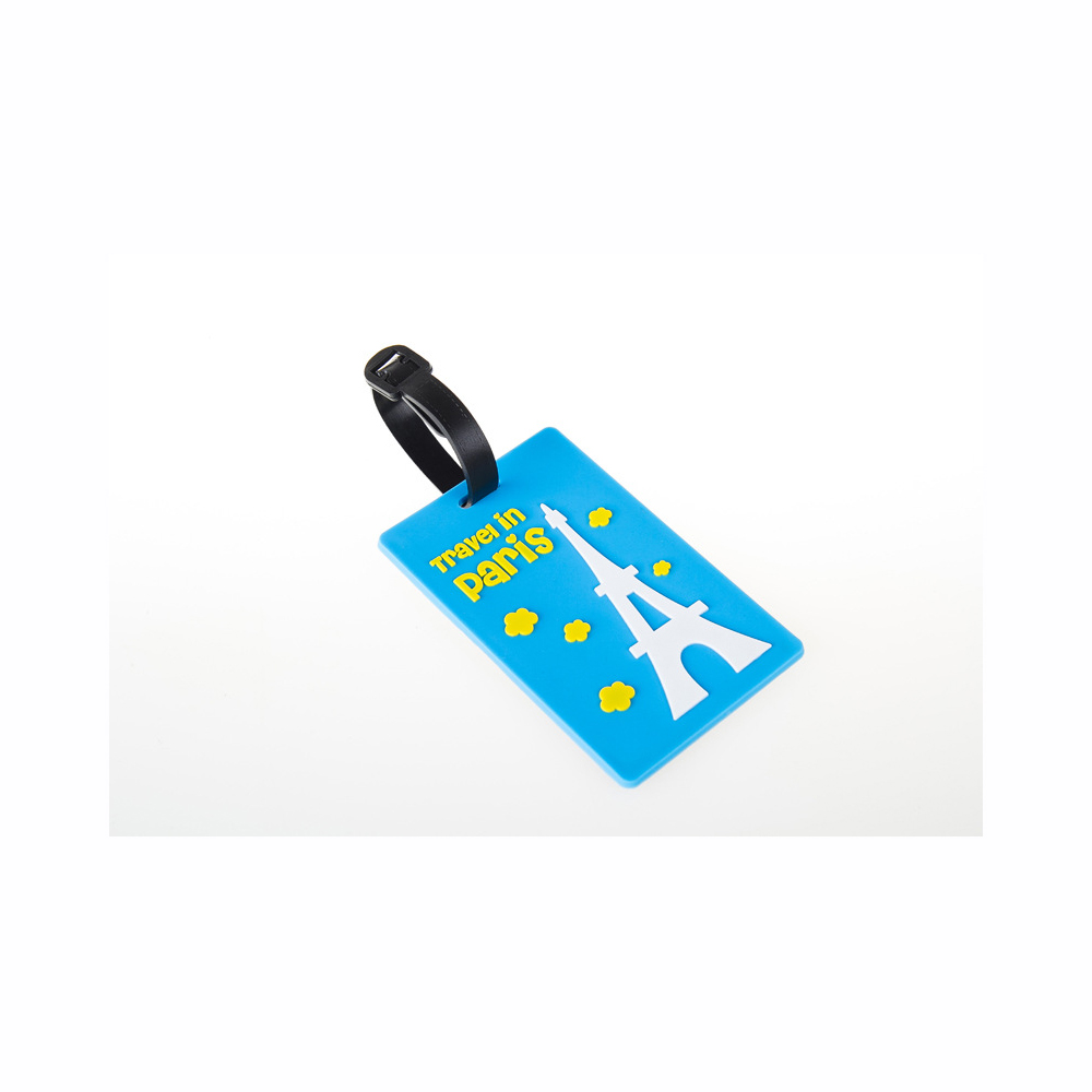 Rectangle Luggage Tag Logo Branded