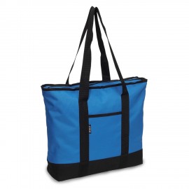 Logo Branded Everest Shopping Tote, Royal Blue/Black  Logo Branded Everest Shopping Tote, Royal Blue/Black