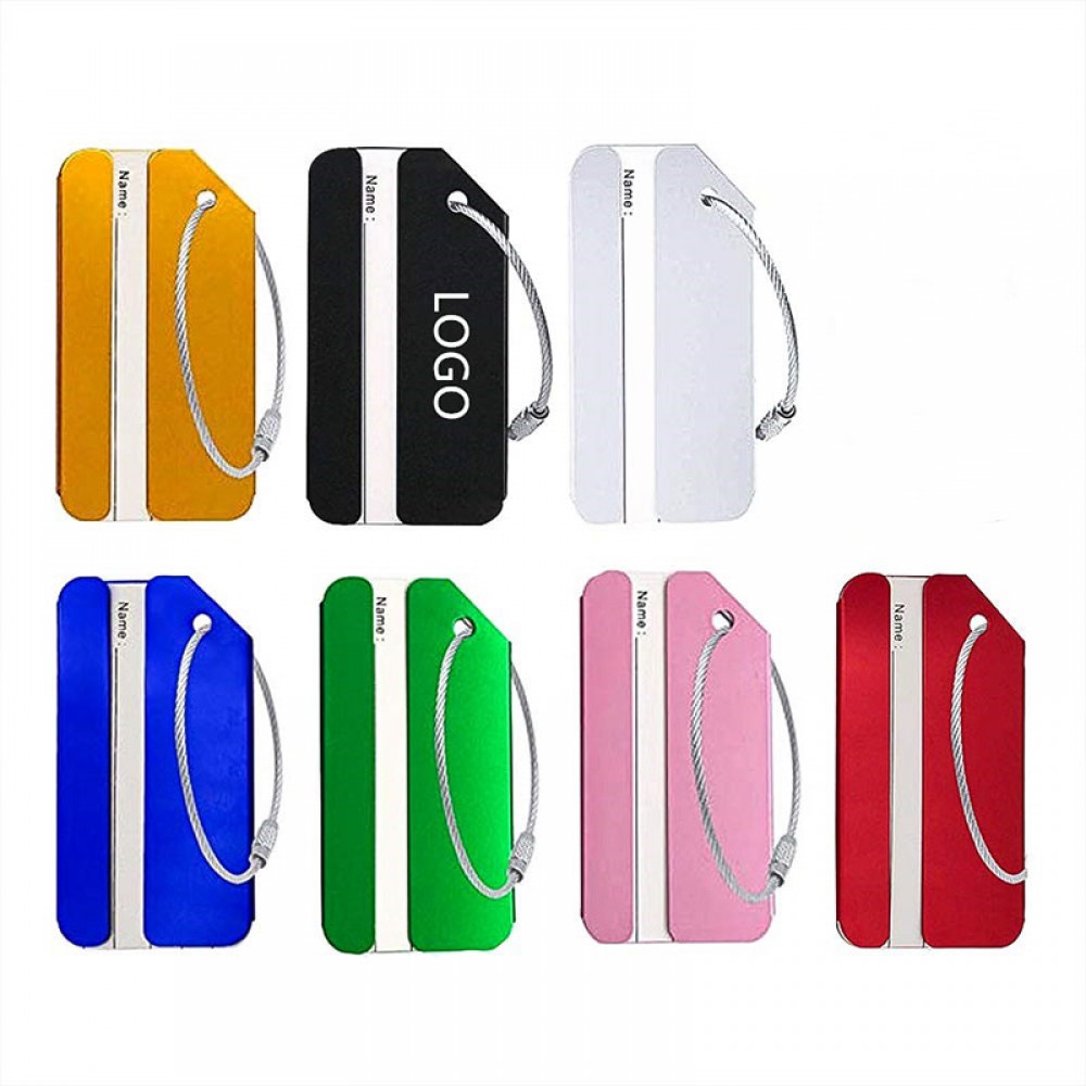 Aluminum Journey Luggage Tag Logo Branded Aluminum Journey Luggage Tag Logo Branded