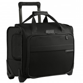 Briggs & Riley Baseline Rolling Cabin Bag (Black) with Logo  Briggs & Riley Baseline Rolling Cabin Bag (Black) with Logo