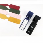 Logo Branded Leather luggage tag