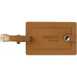 Pineapple Leather Luggage Tag with Logo