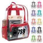 Custom 0.3mm Waterproof Security Clear PVC Backpack (MOQ: 20 pcs)
