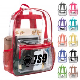 Custom 0.3mm Waterproof Security Clear PVC Backpack (MOQ: 20 pcs)