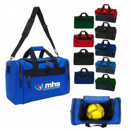 Customized 600D 17" Polyester Travel Team Duffel Bag  Customized 600D 17" Polyester Travel Team Duffel Bag