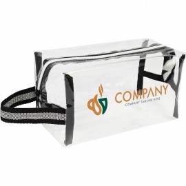 Biodegradable Clear Travel Bag with Logo  Biodegradable Clear Travel Bag with Logo