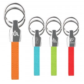 Custom iPosh PU Valet Key Chain - Orange