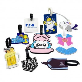 Custom Custom Shaped Soft PVC Luggage Tag