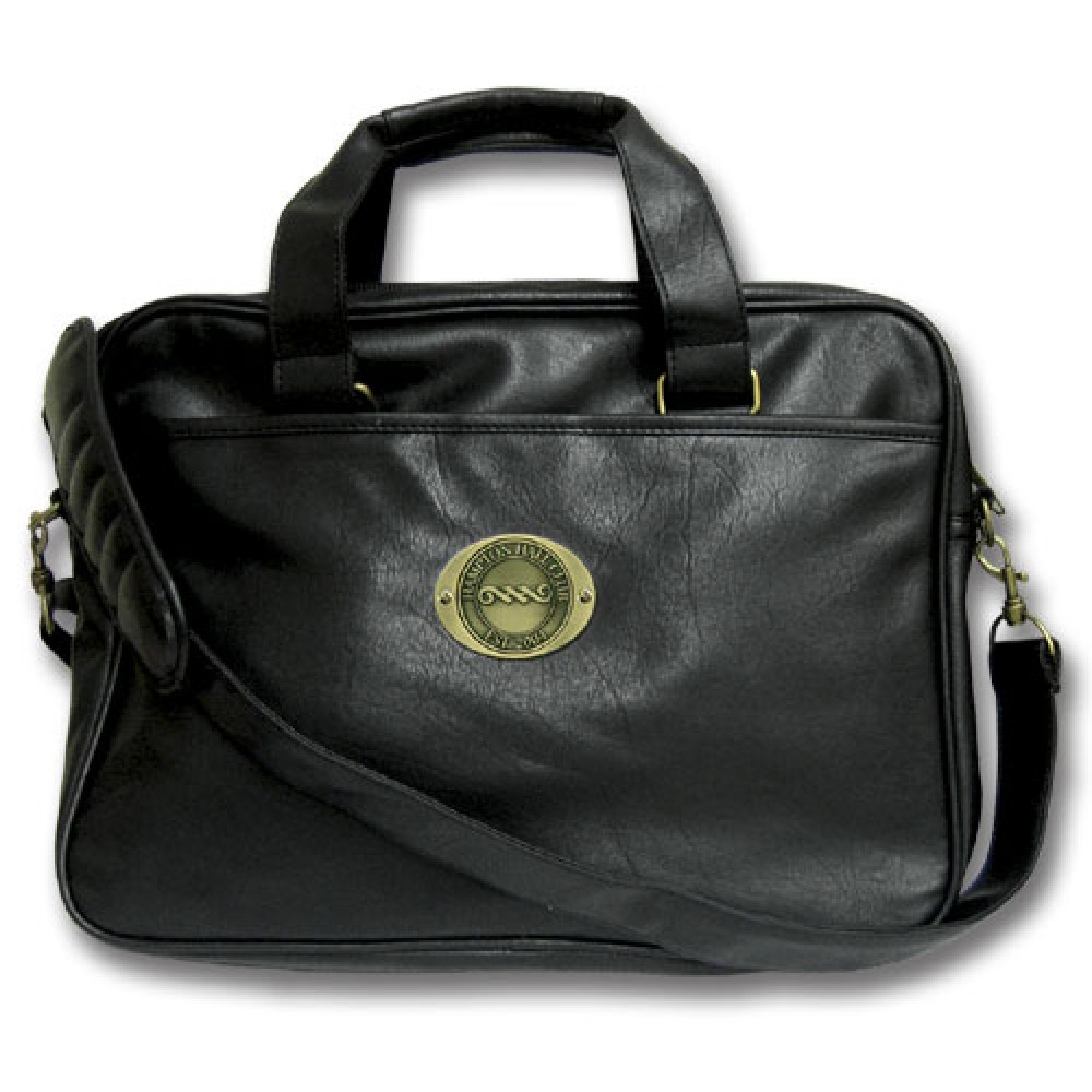 Logo Branded Leatherette Portfolio Bag W/ Logoed Medallion (Die Struck) Logo Branded Leatherette Portfolio Bag W/ Logoed Medallion (Die Struck)