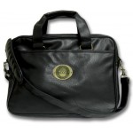 Logo Branded Leatherette Portfolio Bag W/ Logoed Medallion (Die Struck)