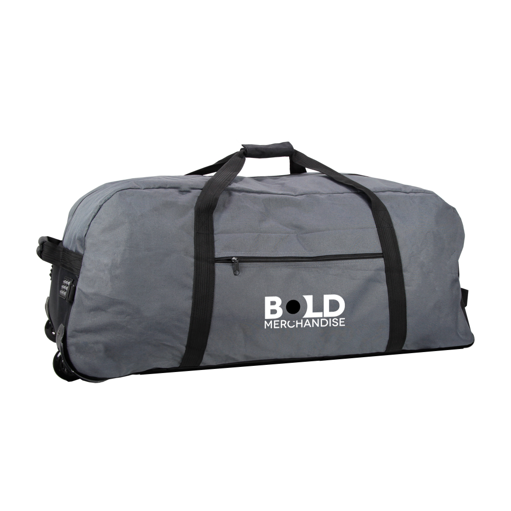 Jumbo Foldable Rolling Duffel Logo Branded Jumbo Foldable Rolling Duffel Logo Branded