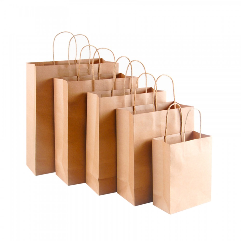 Large Kraft Gifts Paper Handle Shopping Tote Bags Custom Imprinted Large Kraft Gifts Paper Handle Shopping Tote Bags Custom Imprinted