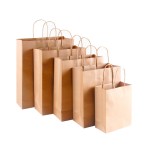 Large Kraft Gifts Paper Handle Shopping Tote Bags Custom Imprinted