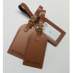 Customized Hot Stamp & Debossing Genuine Leather Luggage Tags