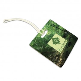 9 inch Clear Plastic Bag Tag Loops with Logo  9 inch Clear Plastic Bag Tag Loops with Logo