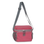Everest Cooler / Lunch Bag, Marsala/Gray with Logo