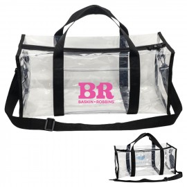 Clear Duffel Bag with Logo  Clear Duffel Bag with Logo