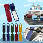 Promotional Double Sided Leather Luggage Tag