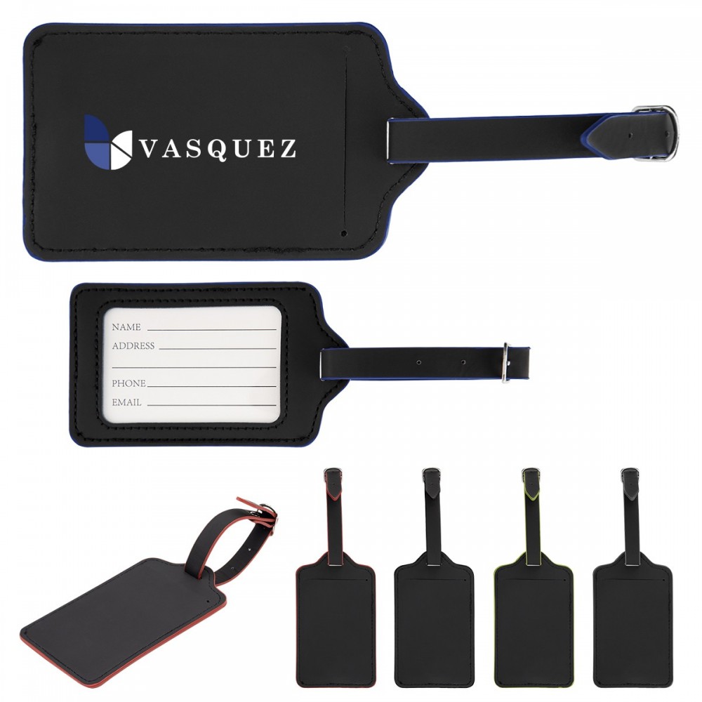 Customized Recycled Leatherette Luggage Tag