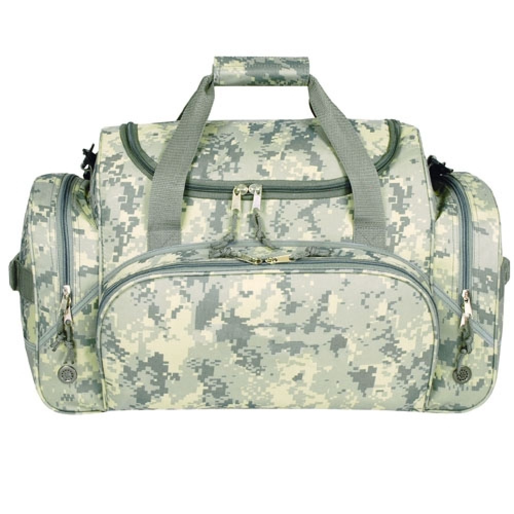 Custom Printed Poly Digital Camo Deluxe Duffel Bag Custom Printed Poly Digital Camo Deluxe Duffel Bag