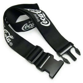 Logo Branded Flat Polyester Luggage Strap