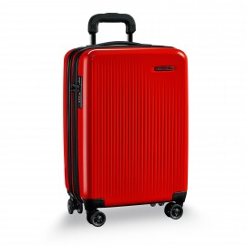 Briggs & Riley Sympatico Domestic Carry-On Expandable Spinner Bag (Fire) with Logo  Briggs & Riley Sympatico Domestic Carry-On Expandable Spinner Bag (Fire) with Logo