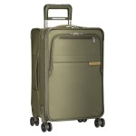 Briggs & Riley Baseline Domestic Carry-On Expandable Spinner Bag (Olive) with Logo
