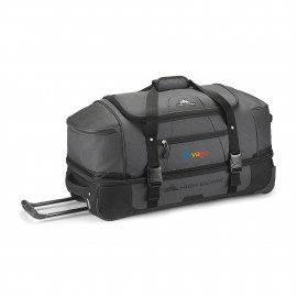 Customized High Sierra Fairlead 28" Drop Bottom Wheeled Duffel - Mercury-Black Customized High Sierra Fairlead 28" Drop Bottom Wheeled Duffel - Mercury-Black